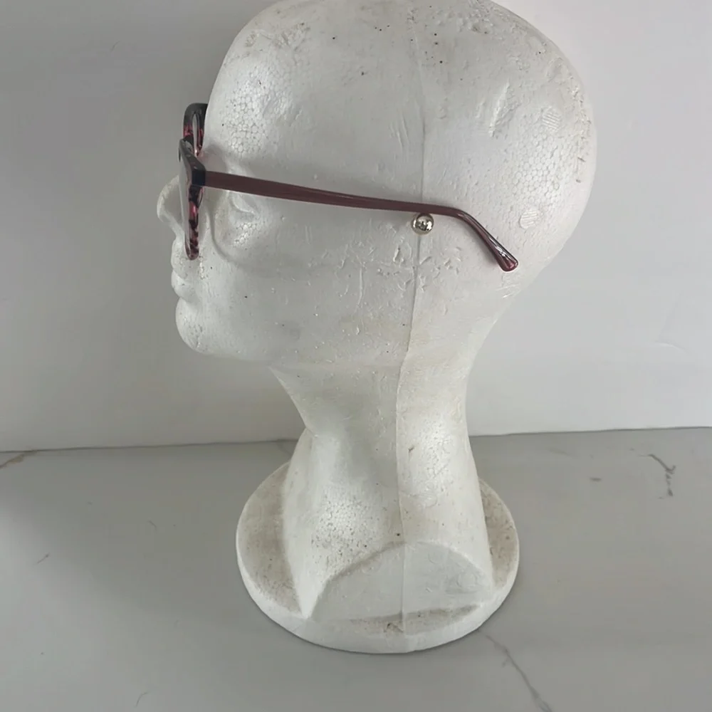 FYSH Women's Burgundy Tortoiseshell Eyeglass Frames with case